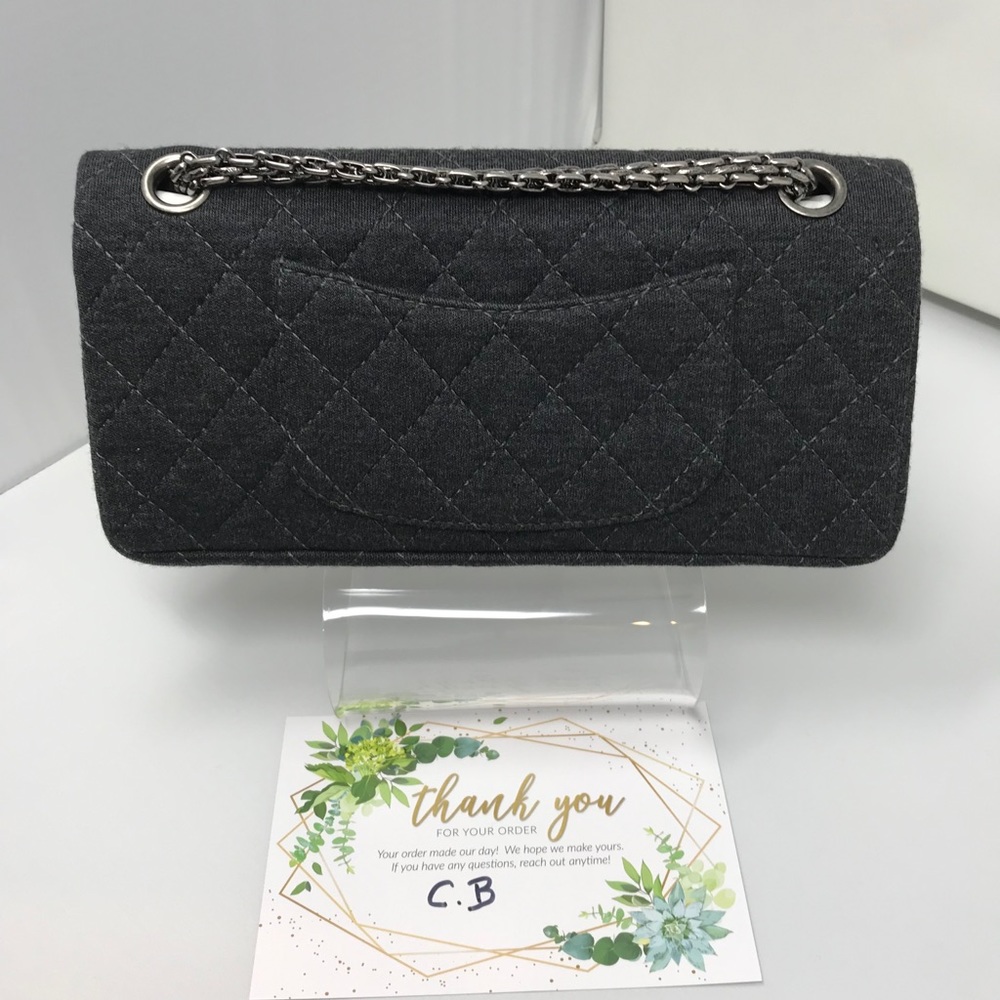 Chanel 2.55 Reissue Mademoiselle Grey Jersey - Picture 5 of 16